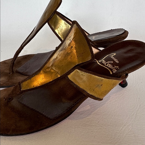 Christian Louboutin metal thong heel sandal - Picture 4 of 13